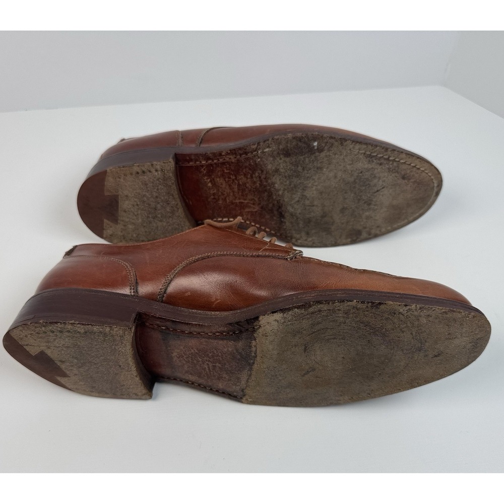 Ralph Lauren Polo Bench Made In England MC8142D SZ 7.5 D Moc Toe Derby Shoe - Picture 6 of 6